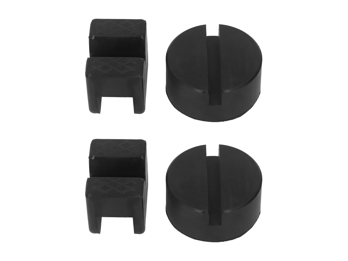 4 Piezas De Jack Pad Tipo V Redondo De Goma 2-4t Herramienta Universal Para Automoción