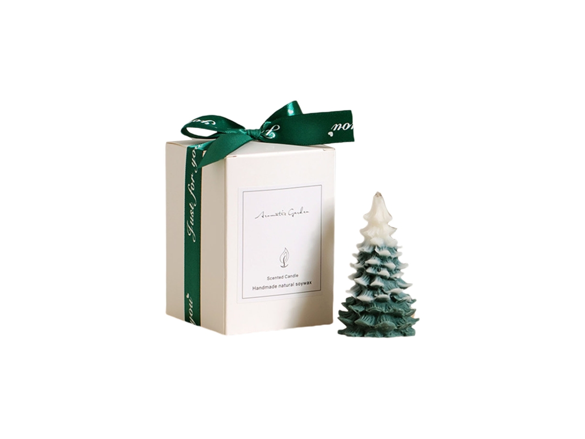 Vela Perfumada Árvore Natal Nevasca Pêra Verde Freesia