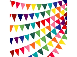 Bandeira Triangular de Feltro 18x15x6cm para Festa | S/MARCA