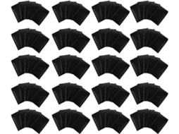 Pacote de envio com bolhas pretas, 100 unidades.