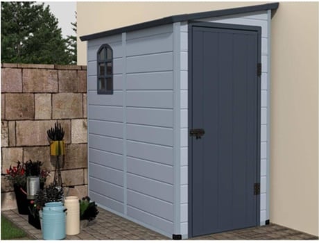 Abrigo VENTE-UNIQUE.PT Alberto (Cinzento - Resina - 109x194x192 cm)