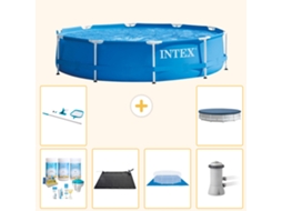 Intex Piscina Com Estrutura Redonda - 366x76 Cm - 7-peças S20427