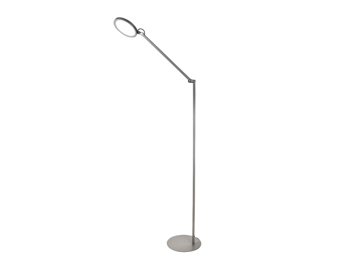 Regina Luminária de Chão Led Ajustável em Metal, Alumínio, A.135 Cm, FABAS LUCE Luz Led Integrada de 9 W, Cct (3000 K, 4000 K, 5000 K, 6000 K)