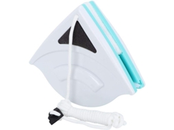 Limpiador De Janelas De Duas Faces Magnético Para Vidros De 5-12 Mm Com Cordão Anti-queda, Design Triangular E Plástico Resistente