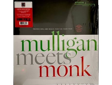 Mulligan • Monk Mulligan Meets Monk Vinil Mono Edição Limitada Rsd 2025 Craft Recordings