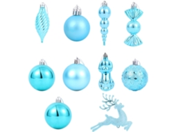 Conjunto 30 Bolas Natal Decorativas Plástico Restaurante Criando Ambiente Festivo Decoração Elegante Árvore GOKOCO