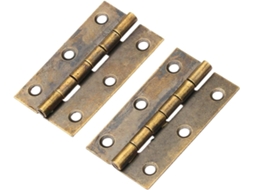 Dobradiças Giratórias Ocultas Para Portas, 2 Peças, Para Móveis, Armários, Gavetas, Dobradiças Decorativas Em Bronze