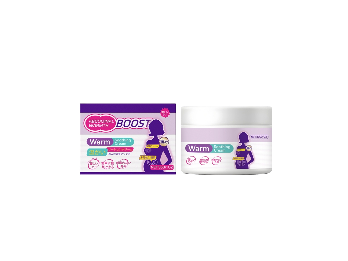 Creme Calmante Quente para Abdômen, Alívio e Relaxamento Natural LAXISCREED