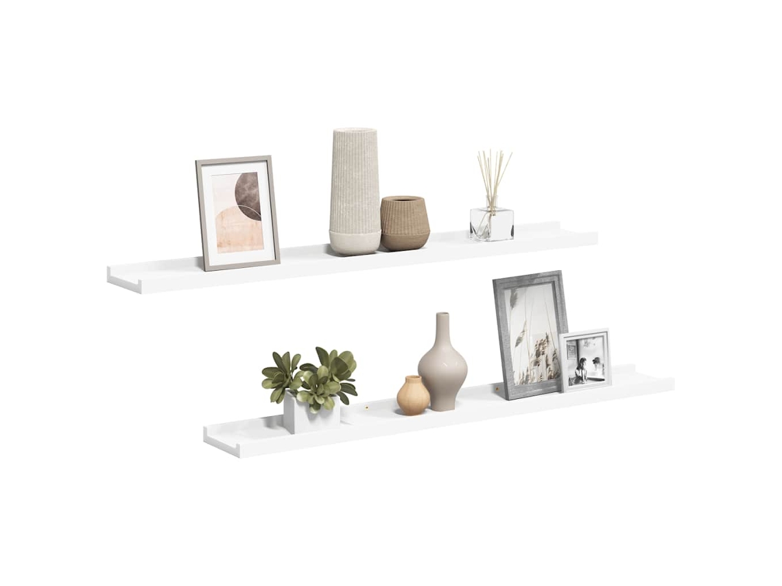 Frame Ledge Shelf, Frame Ledge Shelves Vidaxl Branco Mdf (80 X 9 X 3 Cm)