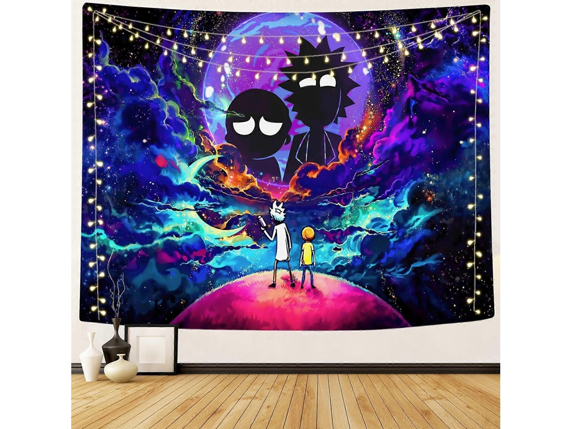 Omni tapestry de Rick Y Morty para Sala Dormitorio Dormitorio Decoración Hogar (73x95cm)
