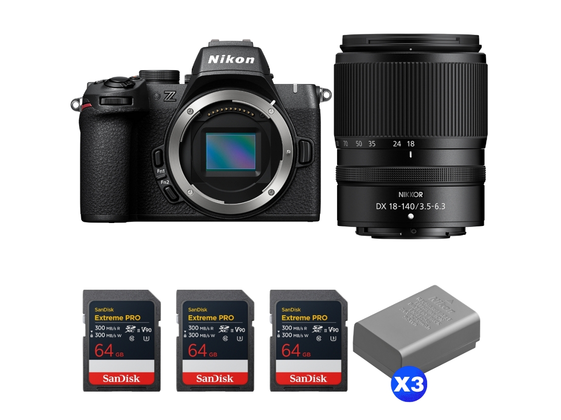 Z50 Ii + 18 140mm F/3.5 6.3 Vr + 3 Sandisk 64gb Extreme Pro Uhs ii Sdxc + 3 Nikon En el25a + Ebook “20 Dicas para Fotos Que Impressionam” NIKON