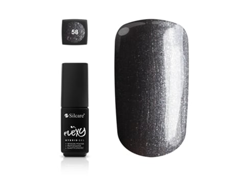 Verniz Híbrido Para Unhas Flexy 58, 4,5g Silcare