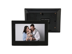 HURRISE Moldura Digital para Fotos Porta-Retratos Eletrônico Suporte para Cartão de Armazenamento de Álbum de Vídeo Separado Plugue Ue