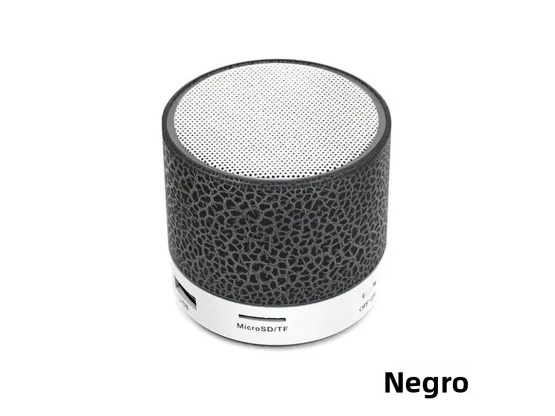 Mini Alto falante Bluetooth Sem Fio com Led Portátil MDUG (preto)
