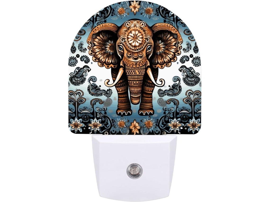 Luminária Noturna Com Design De Elefante, Luz Noturna Led Com Sensor De, Luz Noturna Branca Quente E Suave Banheiro