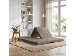 Vidaxl Sofá Cama Dobrável 140 X 67 X 15 Cm Cinzento-claro