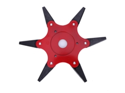 Cabezal De Cortacésped Exterior 6 Lâminas Vermelho Ferramentas De Jardinagem Para Cortadoras De Grama