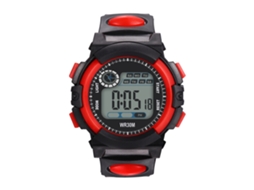 Reloj Digital Electrónico Para Niños Pulsera De Pvc Color Rojo