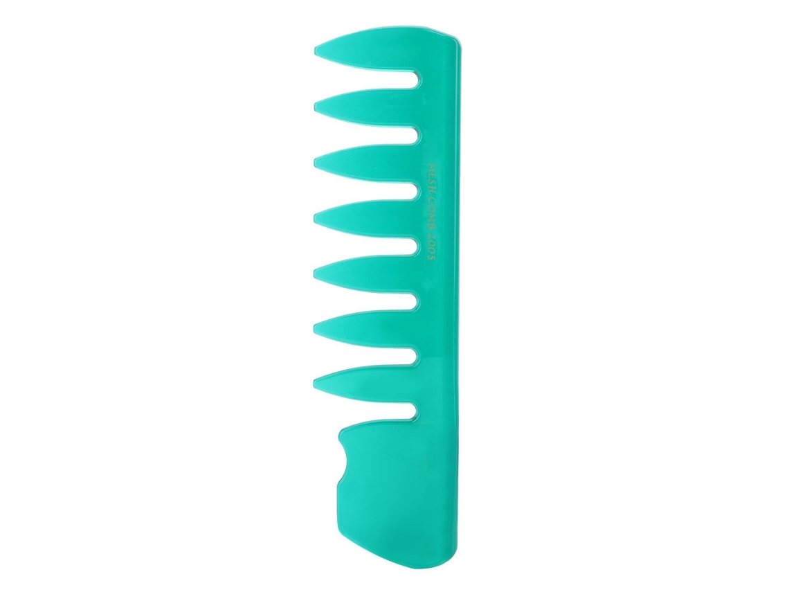 Pente De Dentes Largos Para Barbear E Cabelo Com Óleo De Barbear Pente De Estilo Cabeça Traseira (verde)