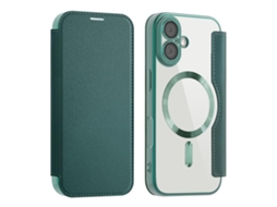 Capa De Couro Para Iphone 17 Com Magsafe E Proteção Antirroubo Rfid.