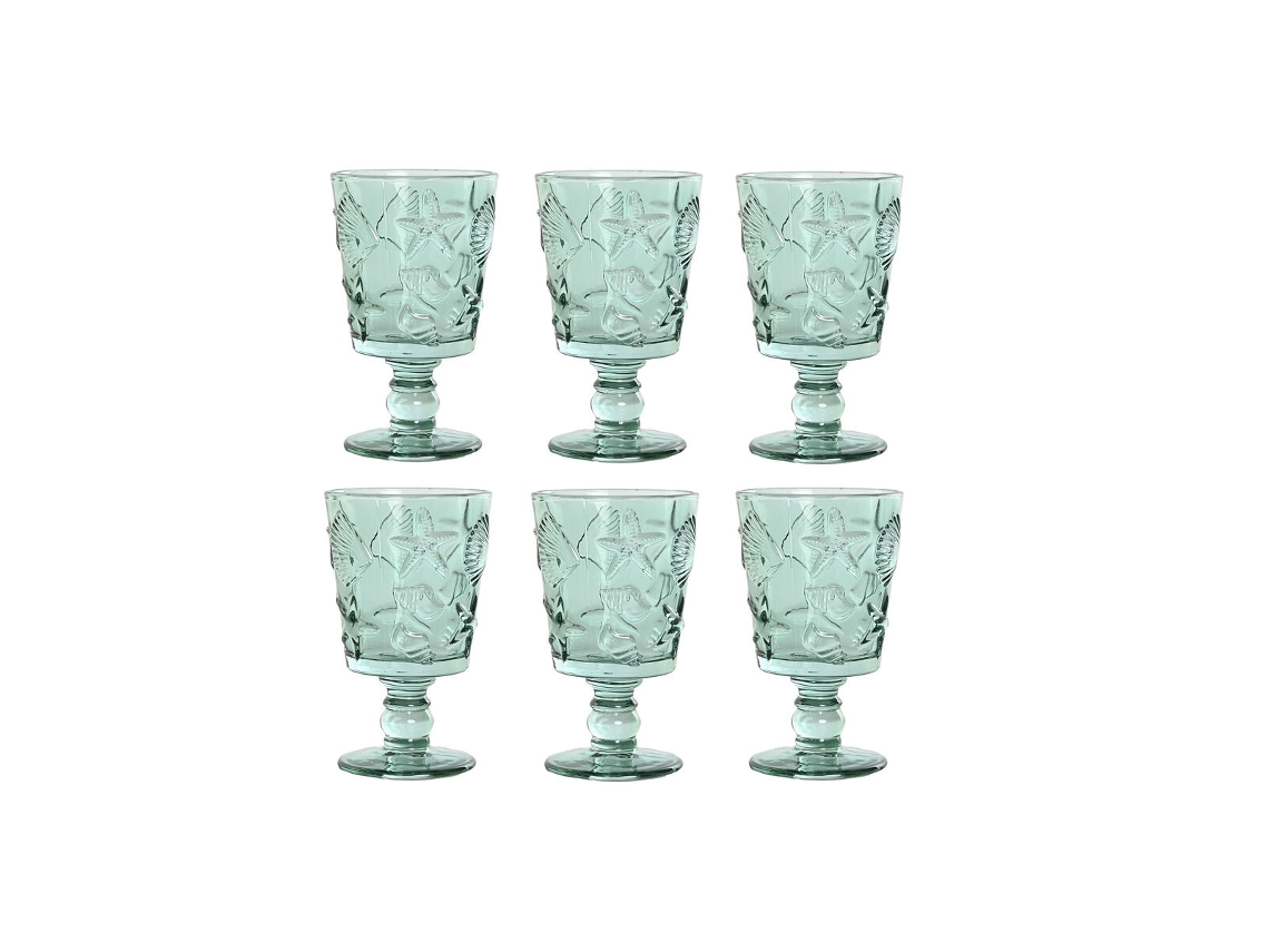 Conjunto De Copos Em Casa Esprit Turquesa Cristal 345 Ml (6 Unidades)