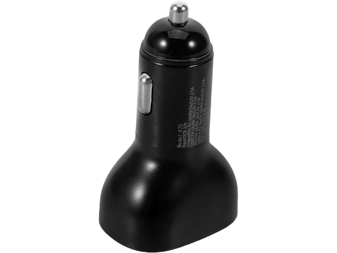 Carregador Veicular Usb Múltiplo De 100 W Com 4 Portas E Carregamento Rápido, Compatível Com Celulares E Outros Dispositivos.