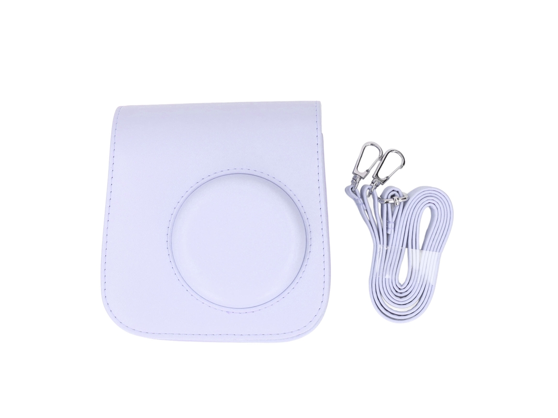 Instant Camera Protective Case With Removable Adjustable Strap Retro Rain Proof Scratch Resistant Pu Leather Bag For Mini Se 7 Plus Purple LAXISCREED
