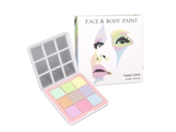 Kit De Pintura Facial Com Pigmentos Comestíveis E Fácil Limpeza