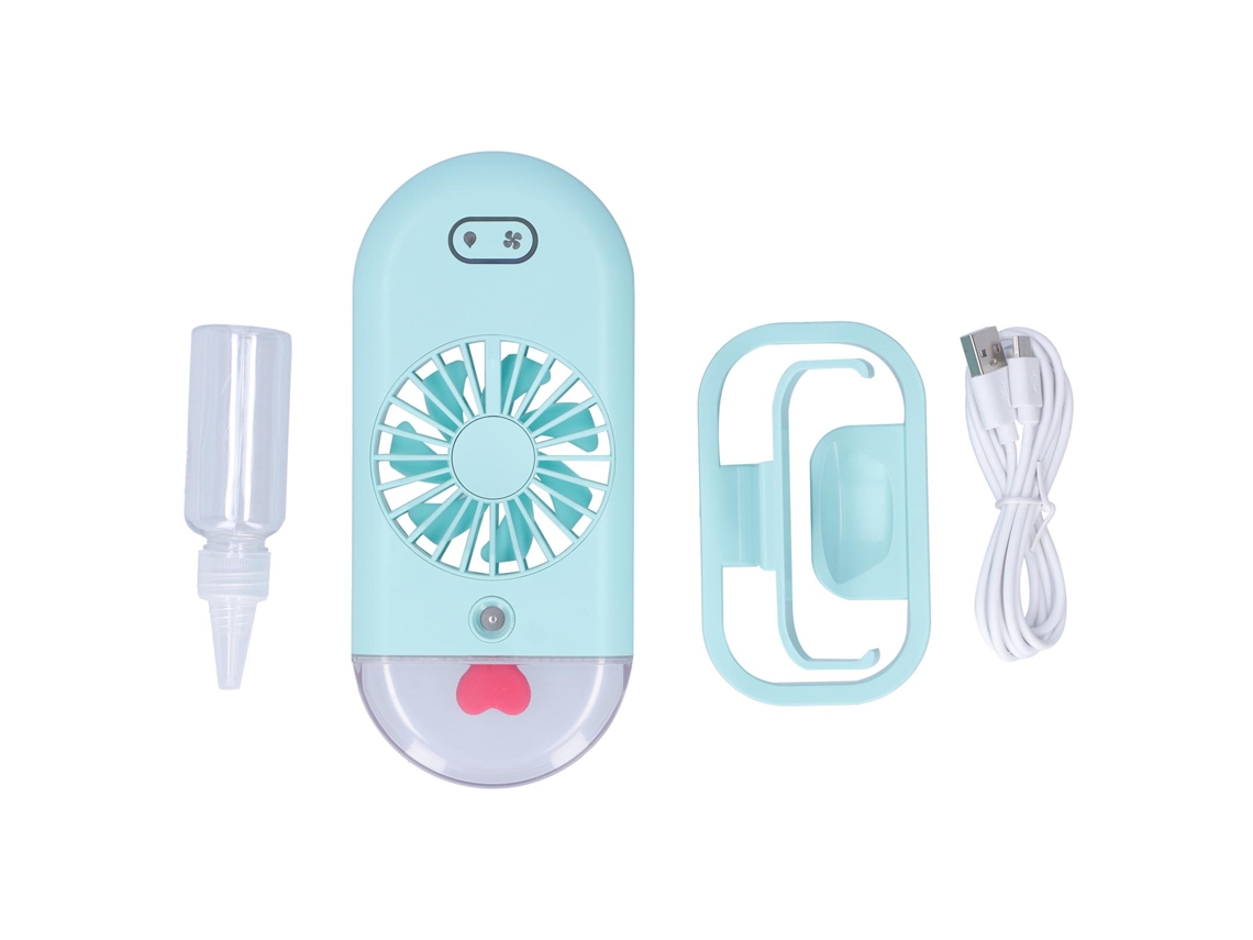 Vento Umidificador 2em1 Usb Mini Portátil Casa Escritório