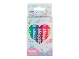 Cola Em Tubo Glitter GIOTTO Candy, 5 Cores GIOTTO
