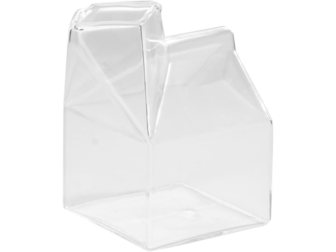 Adorável Copo De Vidro Transparente Em Formato De Casa, Ideal Para Café, Leite E Água. Embalagem Ino Gokoco