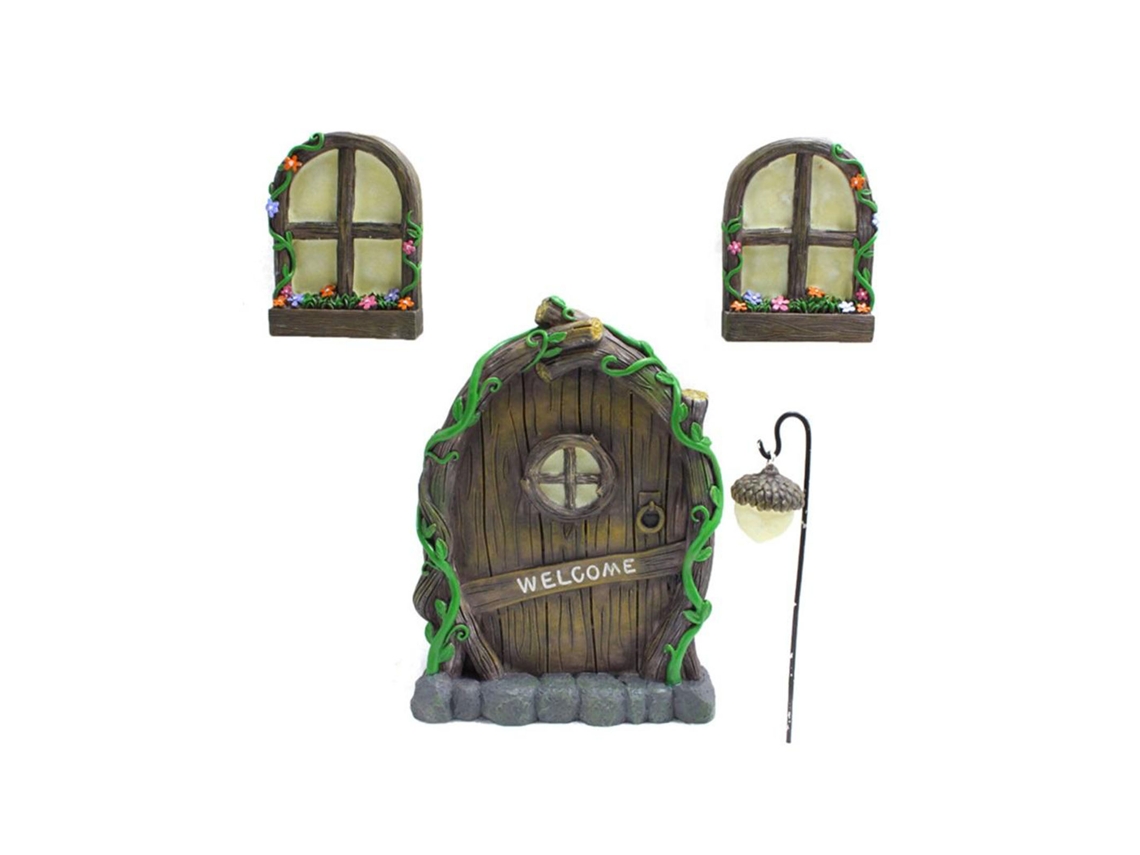 Decorações Porta E Janela Luminosas Para Árvore De Fadas Miniatura