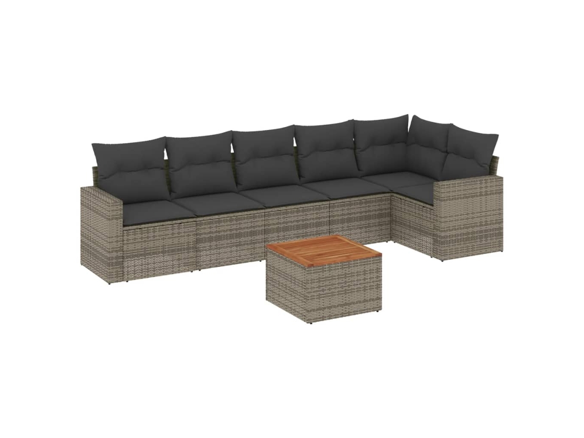 Garden Sofa Set, Garden Sofa Sets Vidaxl Cinzeto Rattan / Vime (n/a)