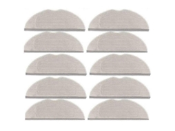 Conjunto De 10 Panos De Limpeza Para Aspirador Robô Dreame Mova S20 Ultra / Rlm71ce. Panos De Limpeza De Reposição Para Pisos Domésticos.