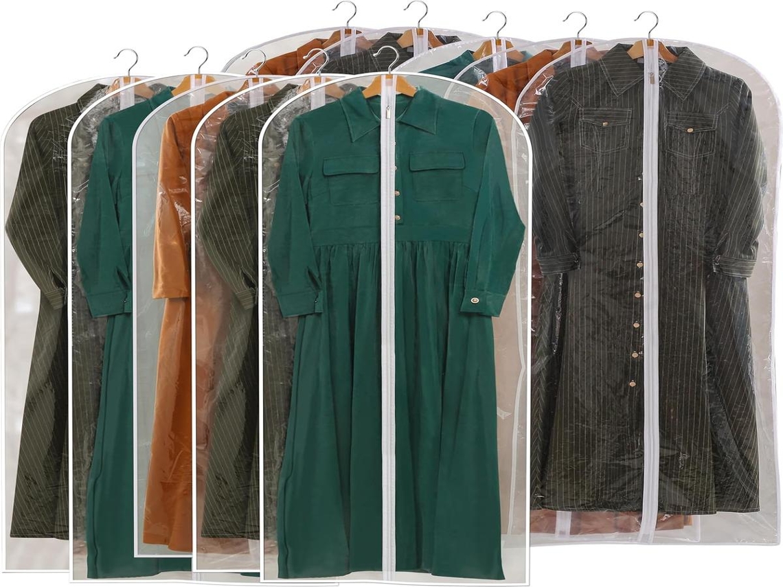 Lurelia Saco Organizador 10 Un. 60 X 140 Cm Para Roupas, Pe E Fecho Zíper
