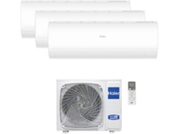 Ar Condicionado Multi-Split HAIER Tide Premium (Outlet Grade A - 9000+9000+9000 BTU - 18+18+18 m2 - Branco)