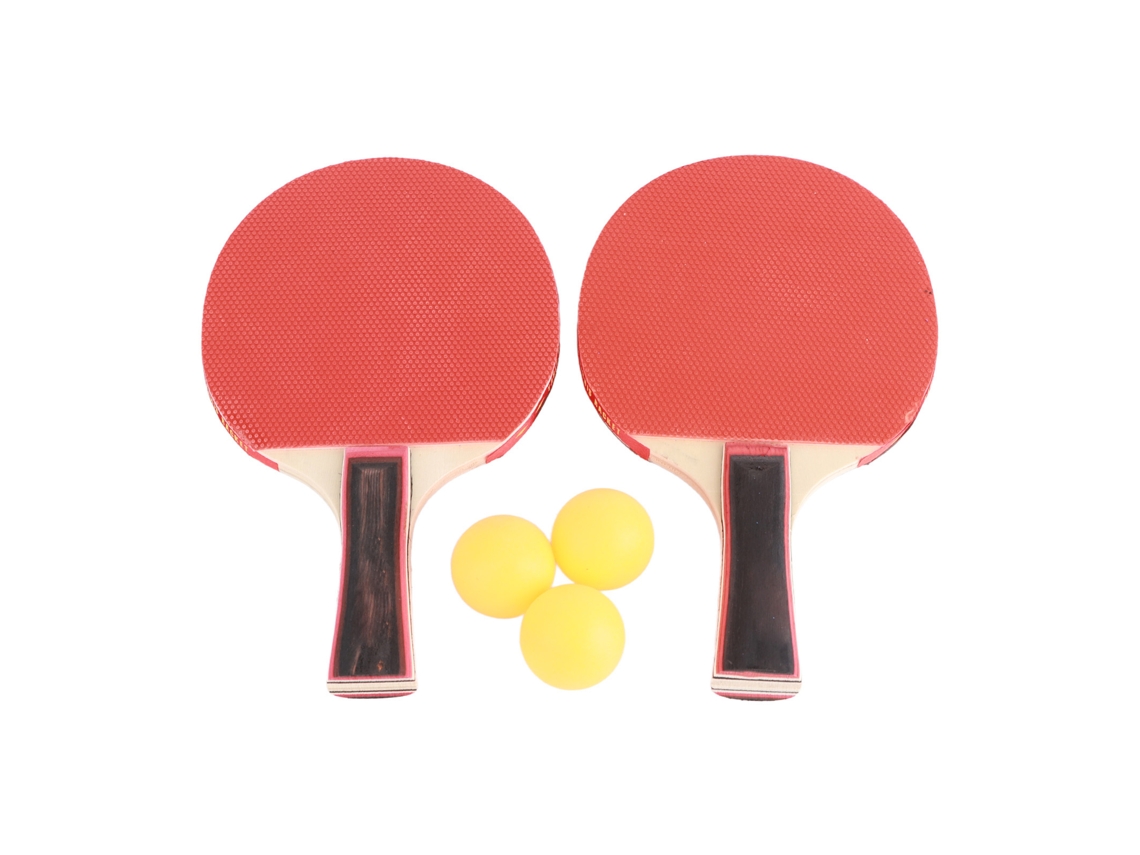 Kit De Raquetes De Tênis De Mesa Com Bolas Abs Portátil Em Mogno Para Profissionais