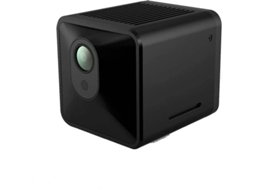 Mini câmera espiã WiFi HD 1080P com visão noturna e detecção de movimento, câmera portátil para ambientes internos e externos, preta.