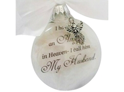 Laxiscreed Bola De Plástico Com Anjo Para Homenagem, Ideal Para O Meu Marido, Embalagem Inclusa