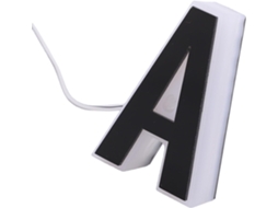 Números De Casa Iluminados Por Energia Solar Marhynchus, Em Acrílico Com Led, Letra A, 6, 8cm 2, 7pol, À Prova D Água