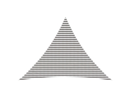 Vidaxl Vela De Sombra 5 X 5 X 6 M Hdpe Triangular Cinza Claro E Branco