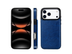 Capa Tipo Carteira Para Iphone 17 Pro Com Acabamento Premium