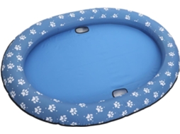Piscina Inflável Portátil e Dobrável para Animais de Estimação, Colchão Flutuante Azul, Fácil CHABERLU