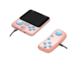 Console de videogame de 3,5 polegadas, 666 jogos em 1, cartão de estudante, console de videogame nostálgico, rosa, Slowmoose