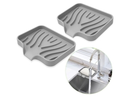 pratos de sabonete de silicone, com drenagem, antiderrapantes, para banheiro e cozinha | S/MARCA