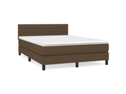 Box Spring Bed, Box Spring Beds Vidaxl Marrom Tecido (140 X 200 Cm)