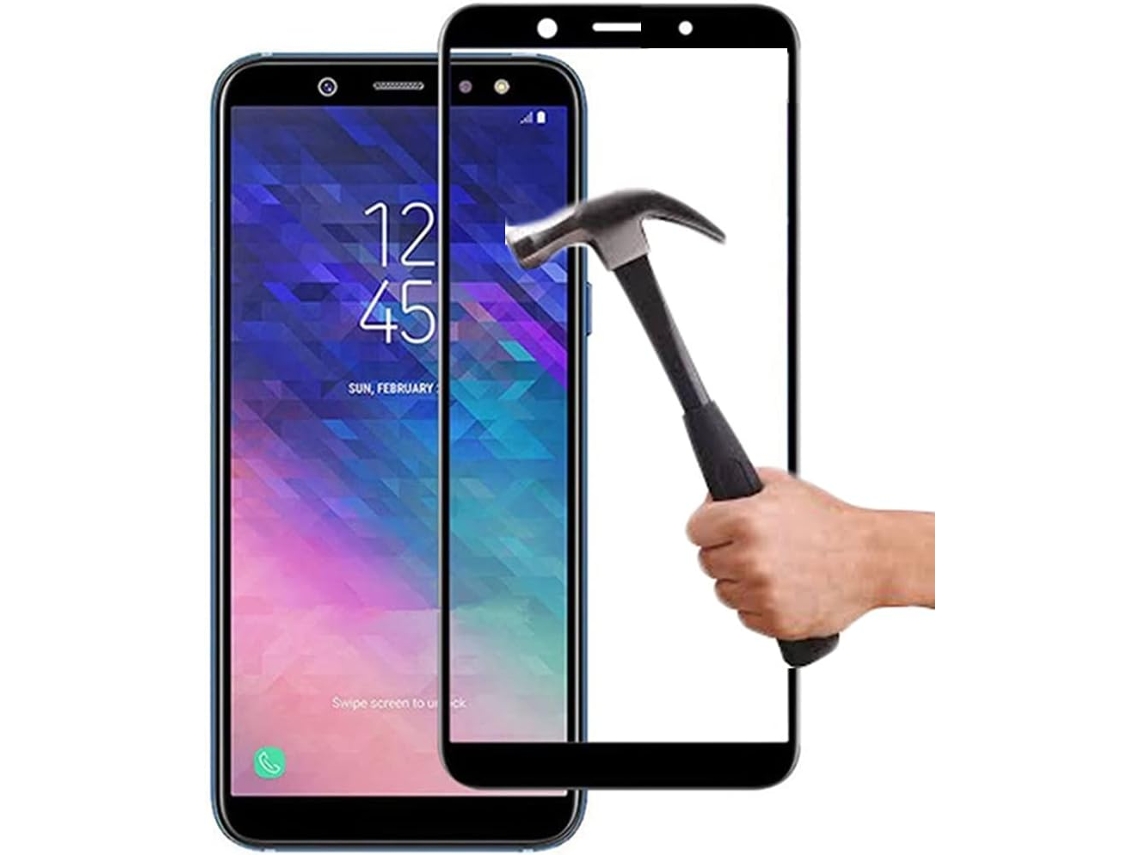 Película de Ecrã Completo Filme Resistê para Samsung Galaxy A6 Plus HONGWE. Vidro Temperado
