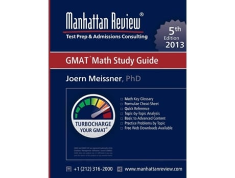 Livro Manhattan Review Gmat Math Study Guide 5th Edition De Joern Meissner E Manhattan Review (inglês)