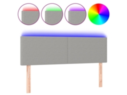Led Headboard, Led Headboards Vidaxl Cinzeto Tecido (144 X 5 X 78/88 Cm)
