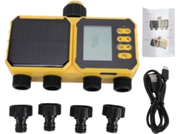Temporizador Solar Programável Para Irrigação Eficiente Em Jardins,